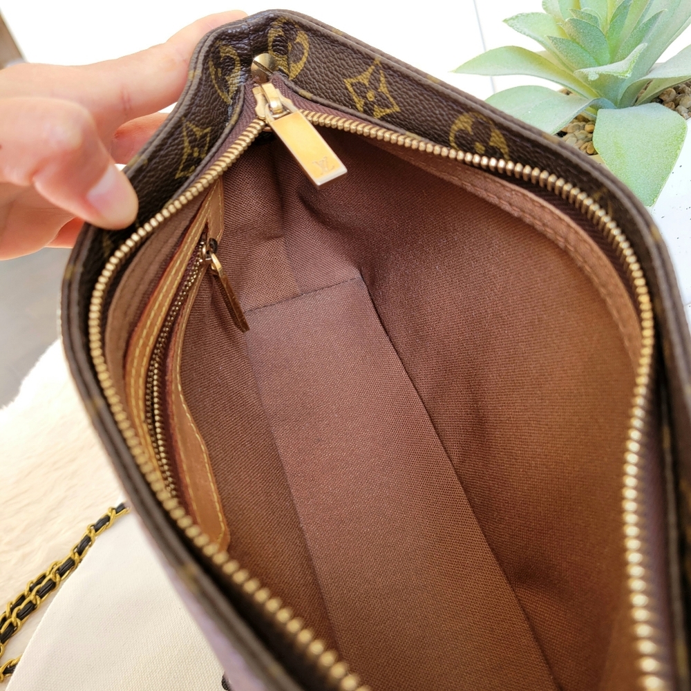 Louis Vuitton Chain Crossbody Shoulder Bag Trotteur Monogram - Picture 13 of 16